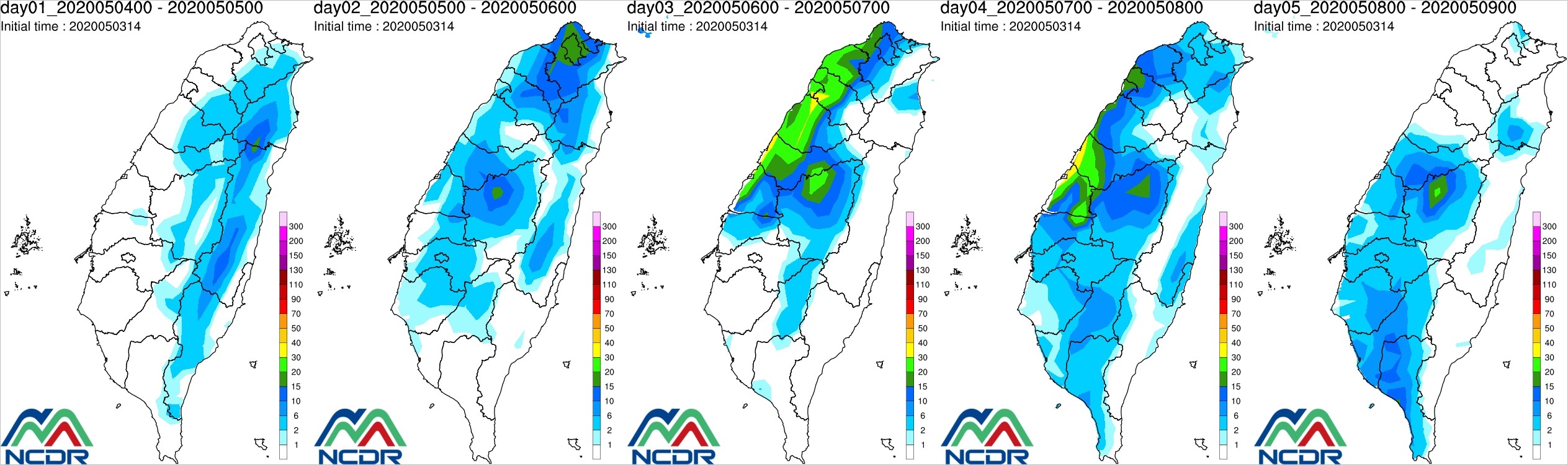 ▲▼2波鋒面來襲！「雷雨彈」時間點出爐　氣象局一周天氣圖：漸入梅雨季。（圖／中央氣象局）