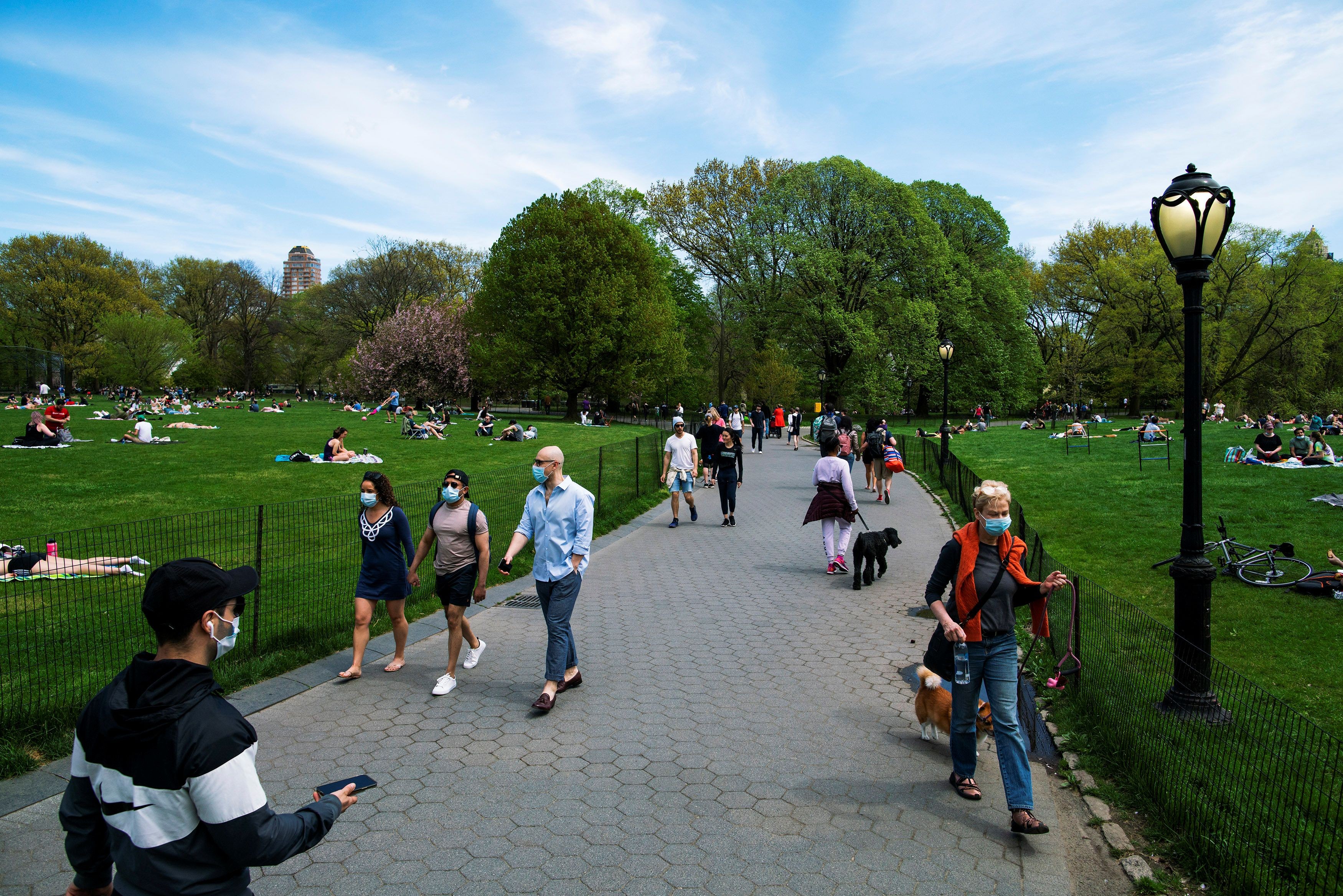 ▲美國,紐約市,中央公園,新冠肺炎。（圖／路透）