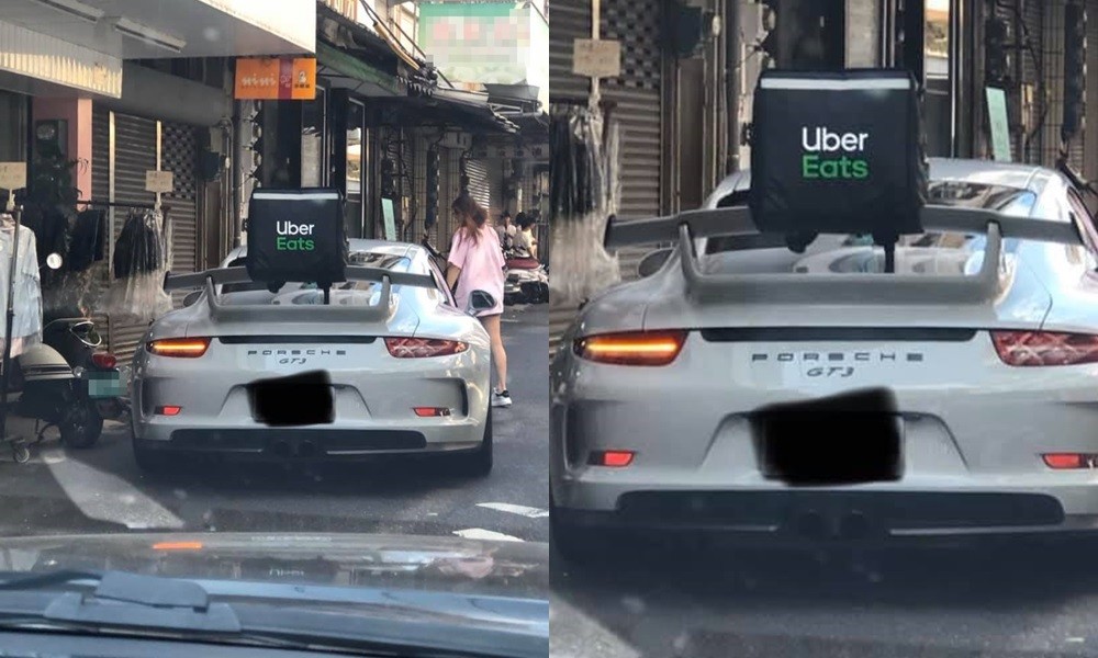 路邊車架uber Eats保溫箱 一看坐騎跪了 保時捷911 Gt3 760萬在跑 Ettoday生活新聞 Ettoday新聞雲