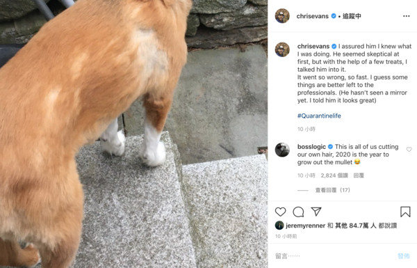 ▲▼克里斯伊凡、愛犬道奇。（圖／翻攝自Instagram／Chris Evans）