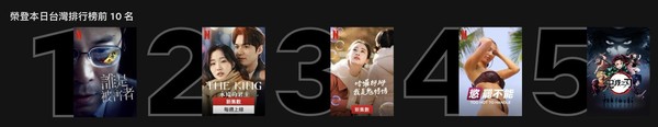 ▲5/5日Netflix台榜。（圖／翻攝Netflix）