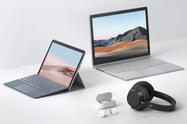 ▲▼微軟推出4款Surface新品，Surface Go 2,Surface Book 3,Surface Headphones 2,Surface Earbuds。（圖／取自微軟官網）