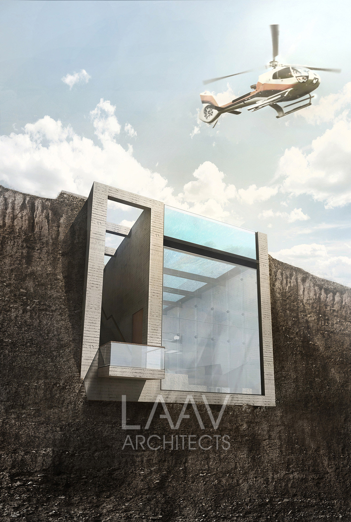 ▲LAAV Architects概念別墅Casa Brutale。（圖／翻攝LAAV Architects）
