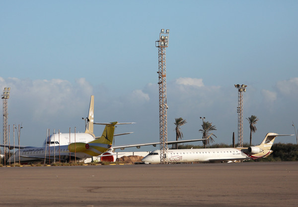 ▲▼ 利比亞首都的黎波里米蒂加國際機場（Mitiga airport）。（圖／路透）