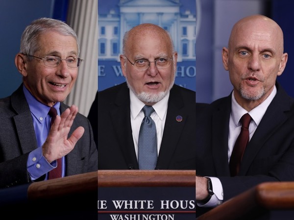 ▲▼美國防疫三巨頭，由左至右為NIAID主任佛奇（Anthony Fauci）、CDC主任雷德菲爾德（Robert Redfield）、FDA局長哈恩（Stephen Hahn）。（圖／達志影像／美聯社、路透）