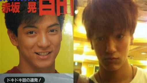 網友表示，赤坂晃（左）、大澤零次（右）乍看有父子臉。（圖／翻攝自推特）