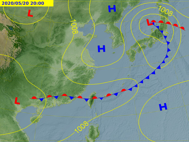 天氣圖。（圖／氣象局）