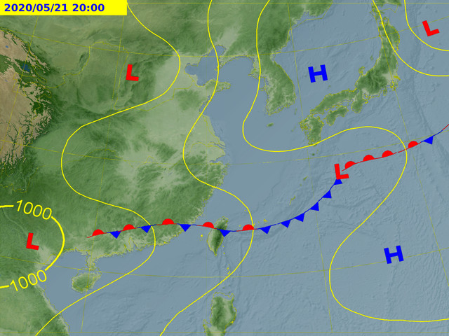 天氣圖。（圖／氣象局）