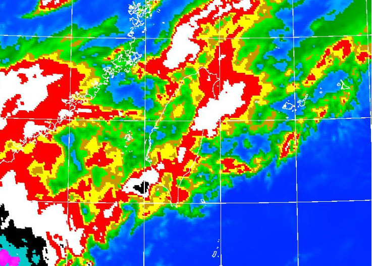 ▲▼梅雨鋒面。（圖／翻攝自中央氣象局）