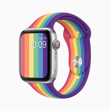 ▲▼Apple Watch彩虹錶帶。（圖／翻攝自Apple官網）