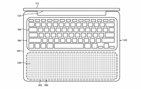 ▲蘋果MacBook Pro觸控板專利。（圖／翻攝自美國專利局）