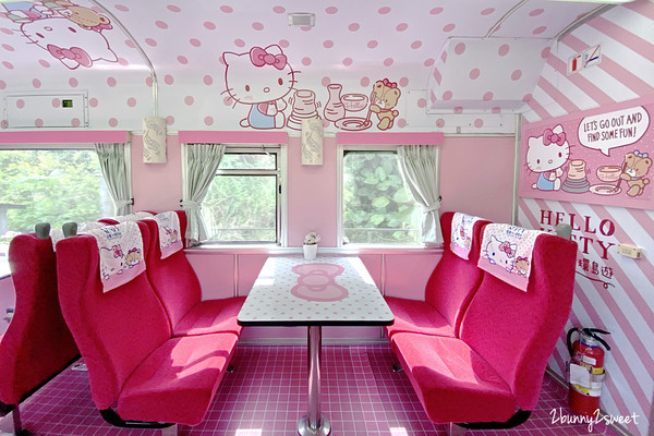 ▲▼環島之星 Hello Kitty 繽紛列車。（圖／兔兒毛毛姊妹花提供，以下皆同，請勿隨意翻拍以免侵權。）