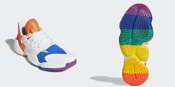 ▲adidas推出2020全新Pride彩虹系列，以象徵LGBTQ族群的六色彩虹旗為靈感。（圖／adidas提供）