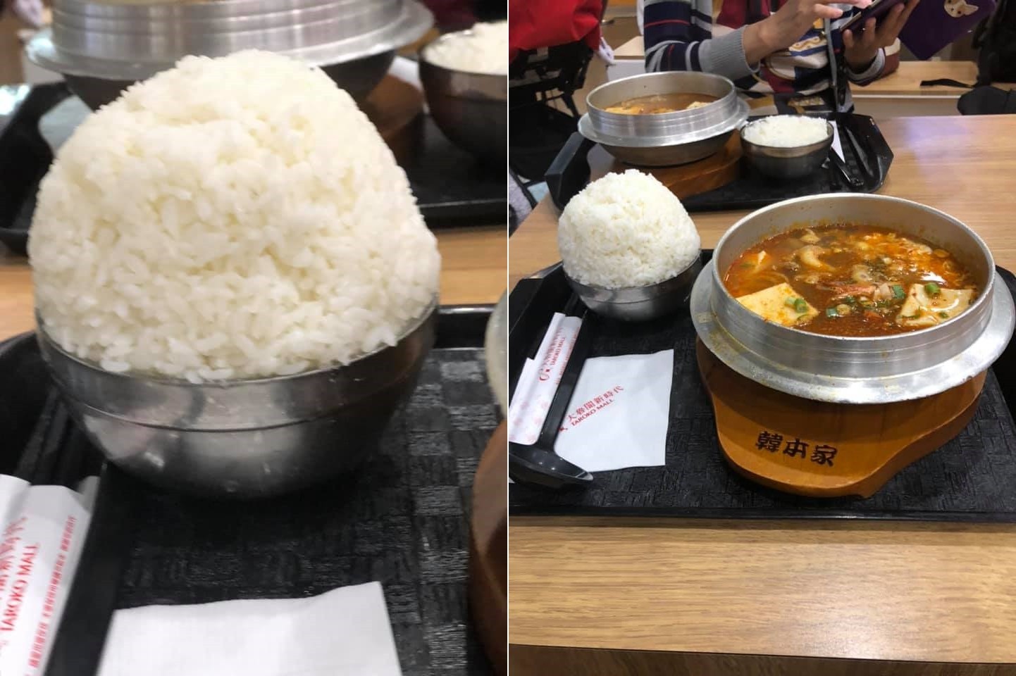 ▲▼店員加飯加到爆。（圖／翻攝自爆笑公社）