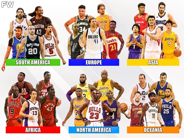 ▲各州NBA歷史最佳五人。（圖／取自《Fadeaway World》）