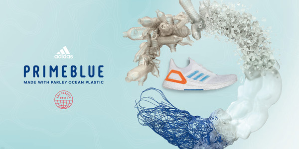 ▲廢棄塑料變身環保跑鞋！adidas PRIMEBLUE系列守護蔚藍大海。（圖／品牌提供）