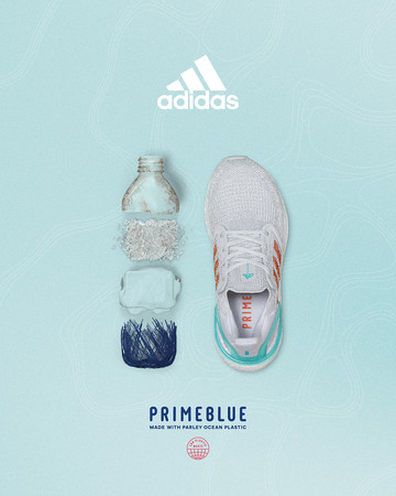 ▲廢棄塑料變身環保跑鞋！adidas PRIMEBLUE系列守護蔚藍大海。（圖／品牌提供）