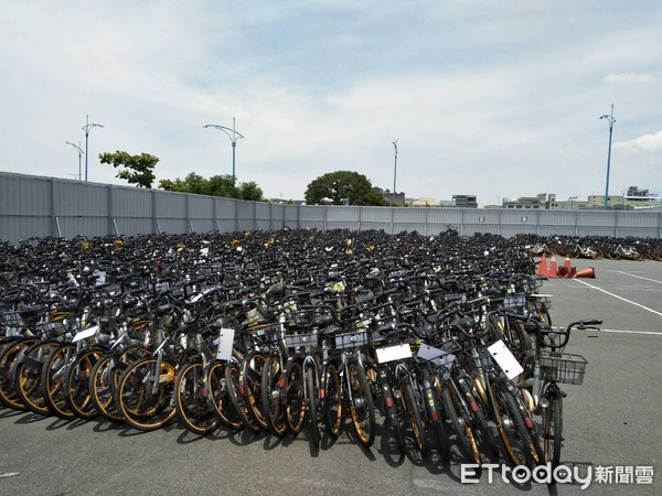 ▲新北拖吊6千輛oBike公開標售。（圖／交通局提供）