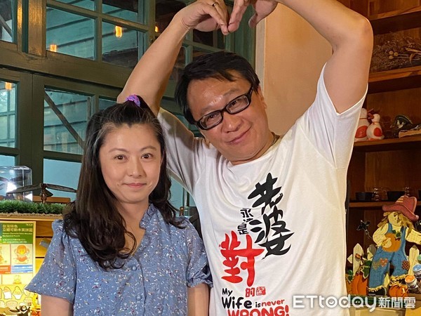 ▲游安順和老婆陳心妤。（圖／記者林奕如攝）