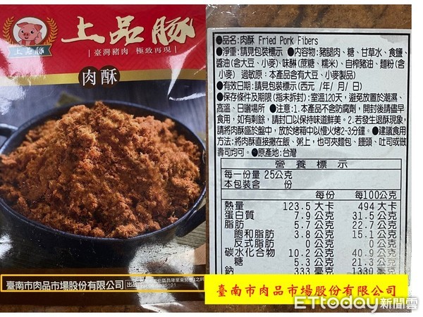 ▲台南市議員林燕祝踢爆台南市肉品市場公司自創「上品豚」豬肉加工品牌，係拿「黑橋牌」涉嫌欺世盗名。（圖／記者林悅翻攝，下同）