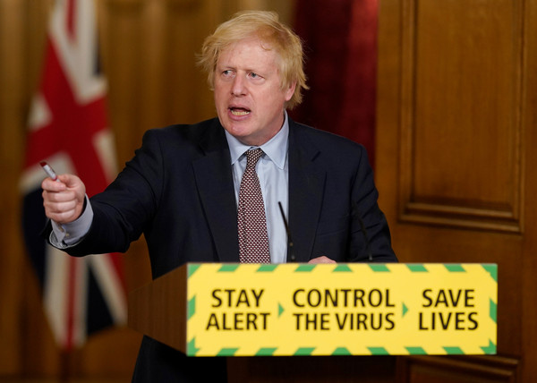 ▲▼英國首相強生（Boris Johnson）4日進行例行防疫記者會，回應佛洛伊德之死。（圖／路透）