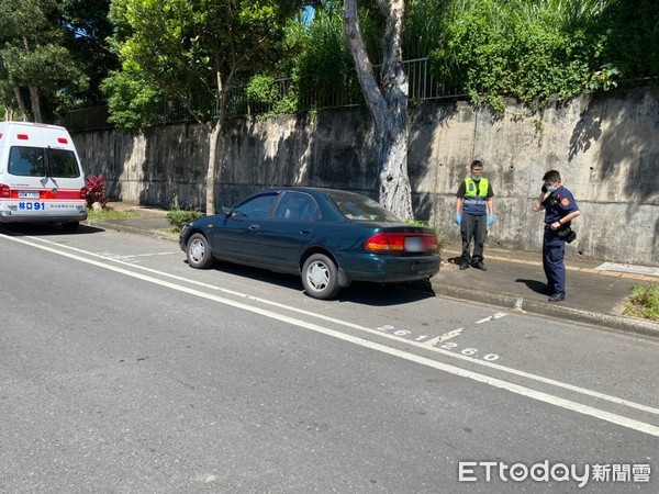 ▲▼林口重劃區傳命案！婦「發黑腫脹」陳屍轎車內　已死亡多日。（圖／記者陳豐德翻攝）