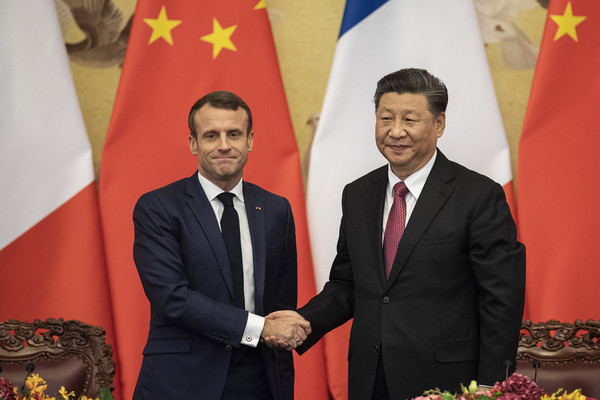 ▲▼法國總統馬克宏（Emmanuel Macron）2019年11月6日與中國國家主席習近平會面。（圖／達志影像／美聯社）