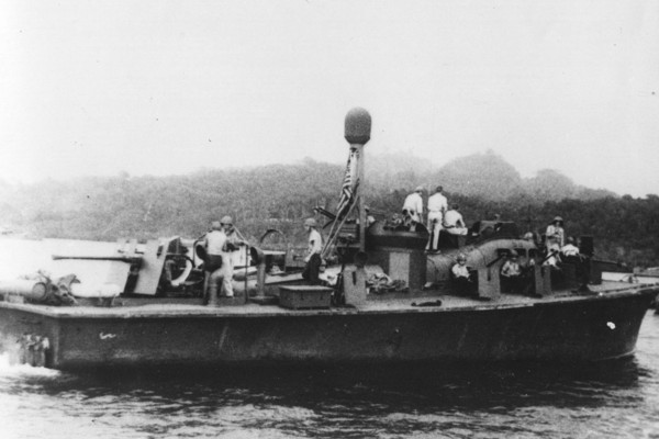 ▲▼1940年代初至中期，在所羅門群島舉行的第二次世界大戰期間，機動魚雷艇PT 59的視圖。（圖／美國海軍）