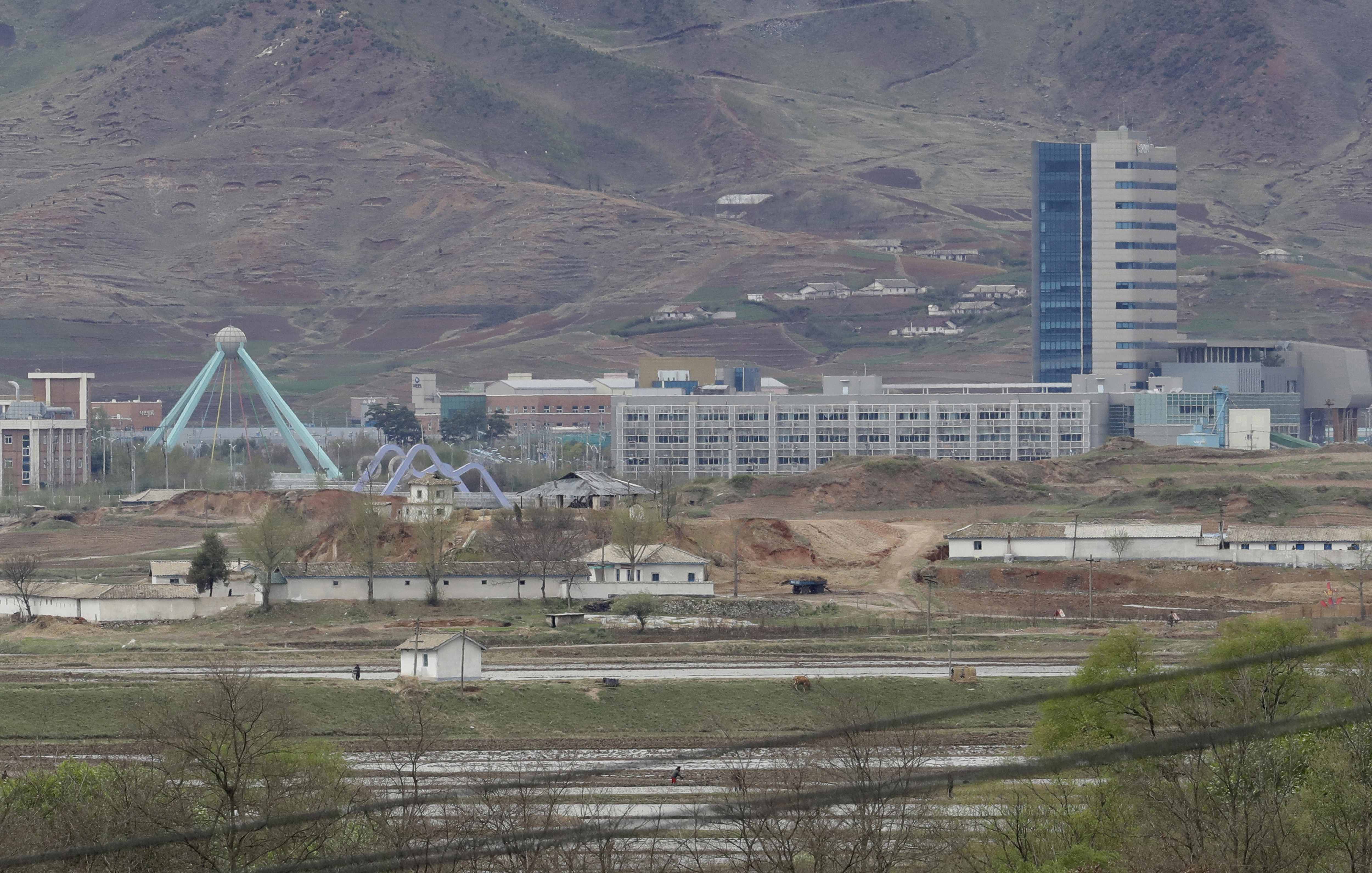 ▲▼開城工業區，北韓。（圖／達志影像／美聯社）