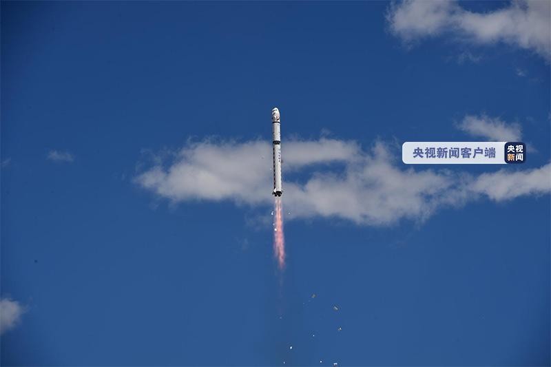 ▲▼大陸成功发射高分九號03星等3顆衛星。（圖／翻攝自央視）