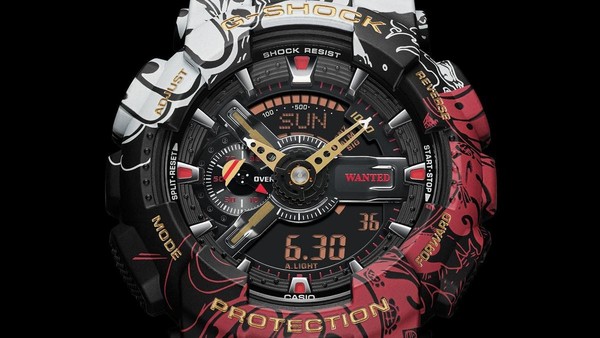 G-SHOCK與《航海王》聯名錶款。（翻攝自G-SHOCK日本官網）