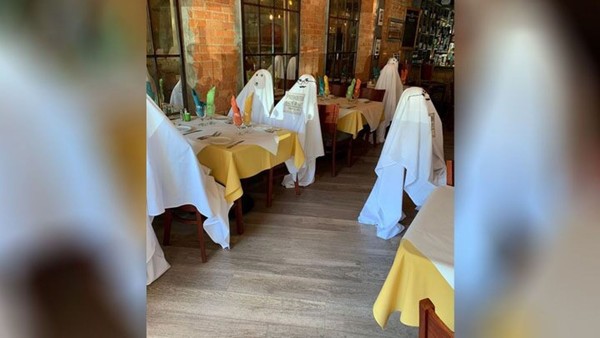 ▲餐廳老闆庫特拉羅忽發奇想，選擇用「鬼魂」來填補空出的座位。(圖／翻攝自Trattoria Da Luigi餐廳官網)