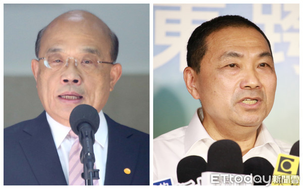 ▲▼蘇貞昌、侯友宜。（圖／記者屠惠剛、羅婉庭攝）