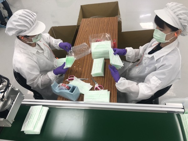 ▲新竹市成立首家口罩工廠　每月可增加260萬片醫療級產能。（圖／涔宇科技提供）