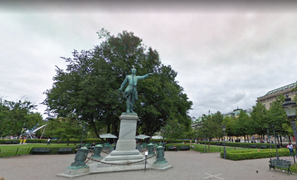 ▲▼卡爾十二世是瑞典的英雄，但是有人提議應用環保少女的雕像取代。（圖／翻攝自Google）