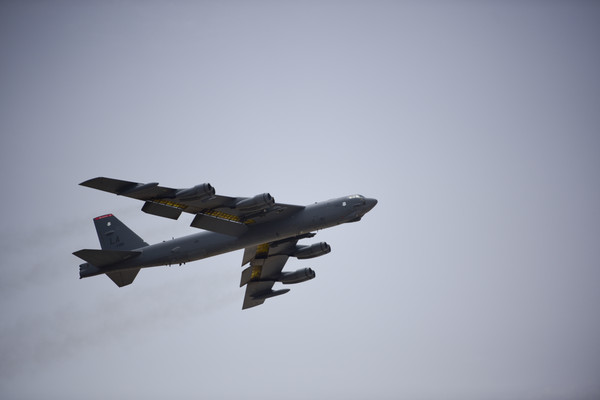 ▲▼美軍派出B-52H轟炸機飛往日本領海，與航空自衛隊展開演習。（資料照／達志影像／美聯社）