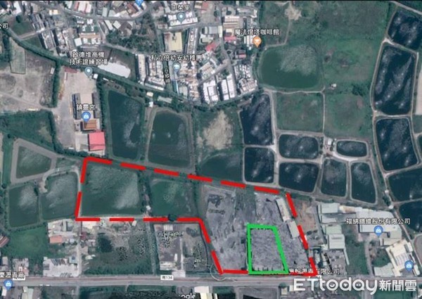 ▲竑榮實業股份有限公司擴大設置水泥產業園區案，由於距幼兒園、住宅區僅有180公尺，恐導致嚴重環境污染，危害居民健康及交通，居民向黃偉哲市長陳情。（圖／記者林悅翻攝，下同）