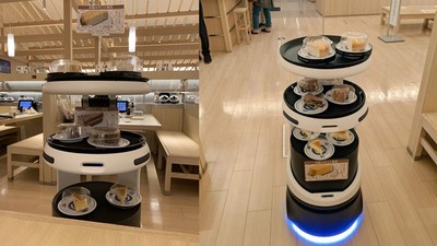 派出機器人推銷！日本「藏壽司」甜點機器人好新鮮　網：童年夢想實現了