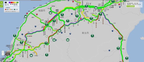 ▲▼國道塞車。（圖／翻攝高速公路1968）