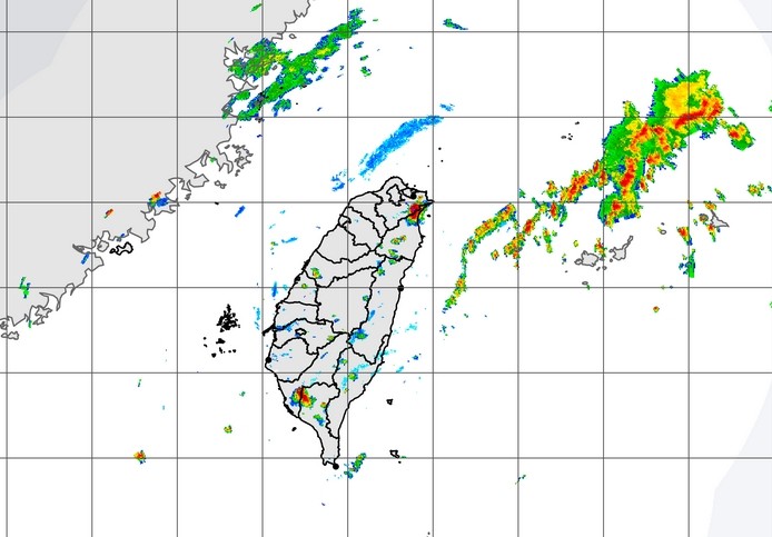 ▲▼大雷雨襲新北、宜蘭。（圖／氣象局）