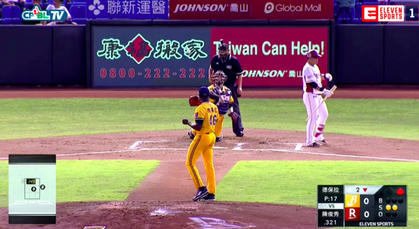 ▲主審視角攝影機。（圖／CPBL.TV）