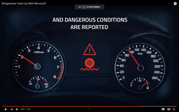 ▲普利司通、微軟推出TDMS輪胎損壞即時監測系統。（圖／翻攝自Youtube／Bridgestone UK）