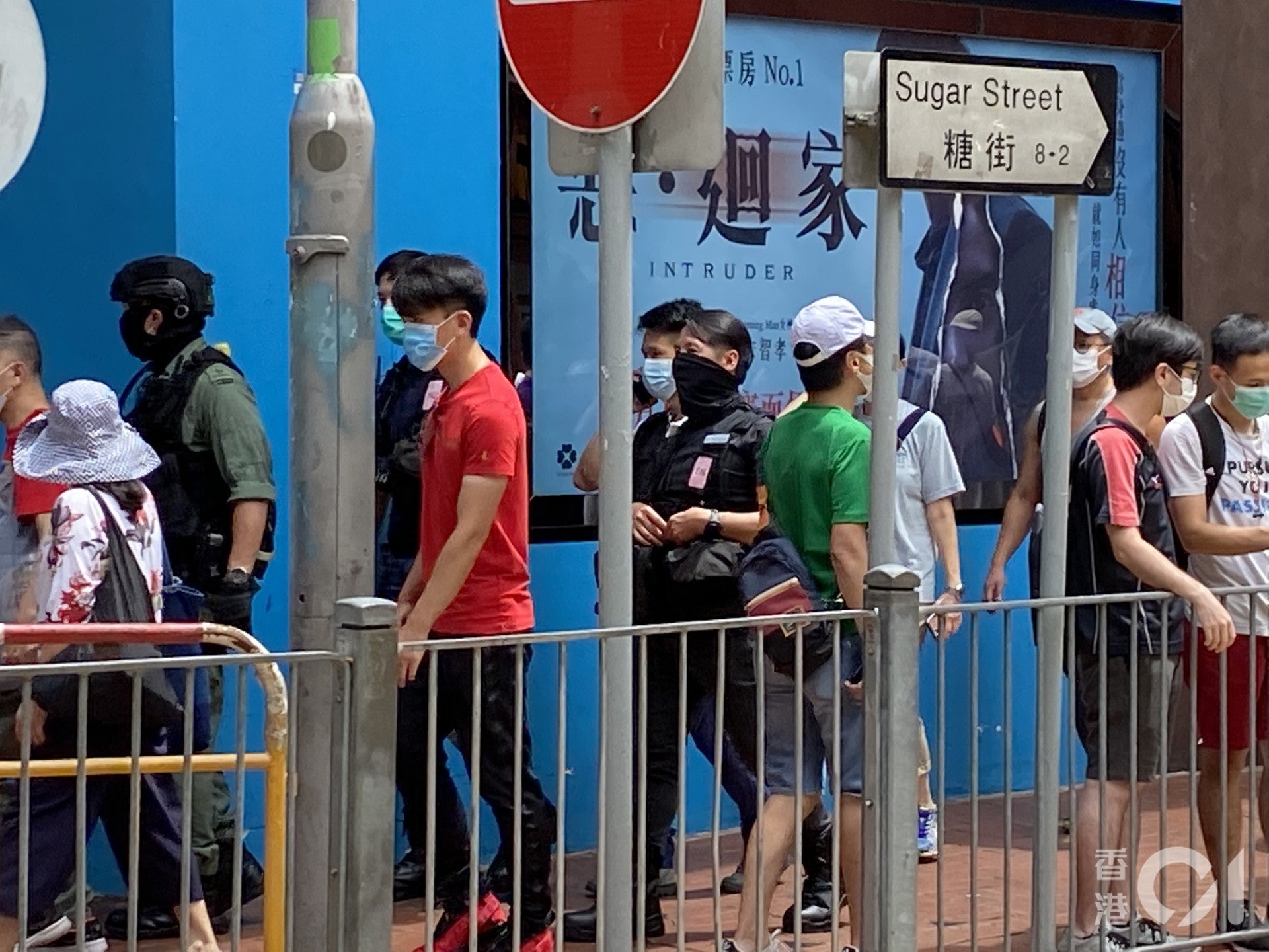 ▲香港「國家安全處」人員首次亮相。（圖／香港01授權提供，下同）