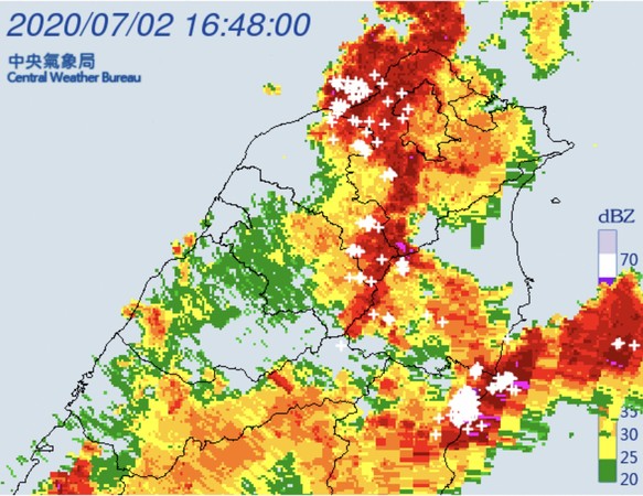 ▲▼大雷雨即時訊息。（圖／中央氣象局） 