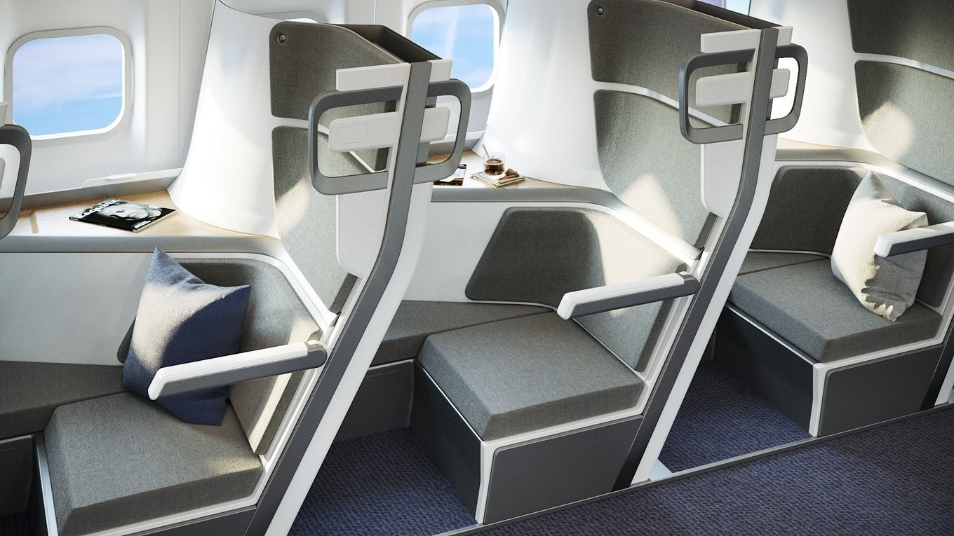 ▲▼美新創公司設計夢幻「上下鋪座艙」。（圖／翻攝自Zephyr Aerospace）