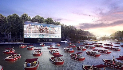 史無前例「漂浮電影院」　塞納河中央浪漫放映　有錢還不一定搶得到！