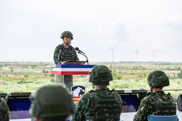 ▲▼嚴德發勉勵全體官兵全力以赴，捍衛國家。（圖／軍聞社提供）