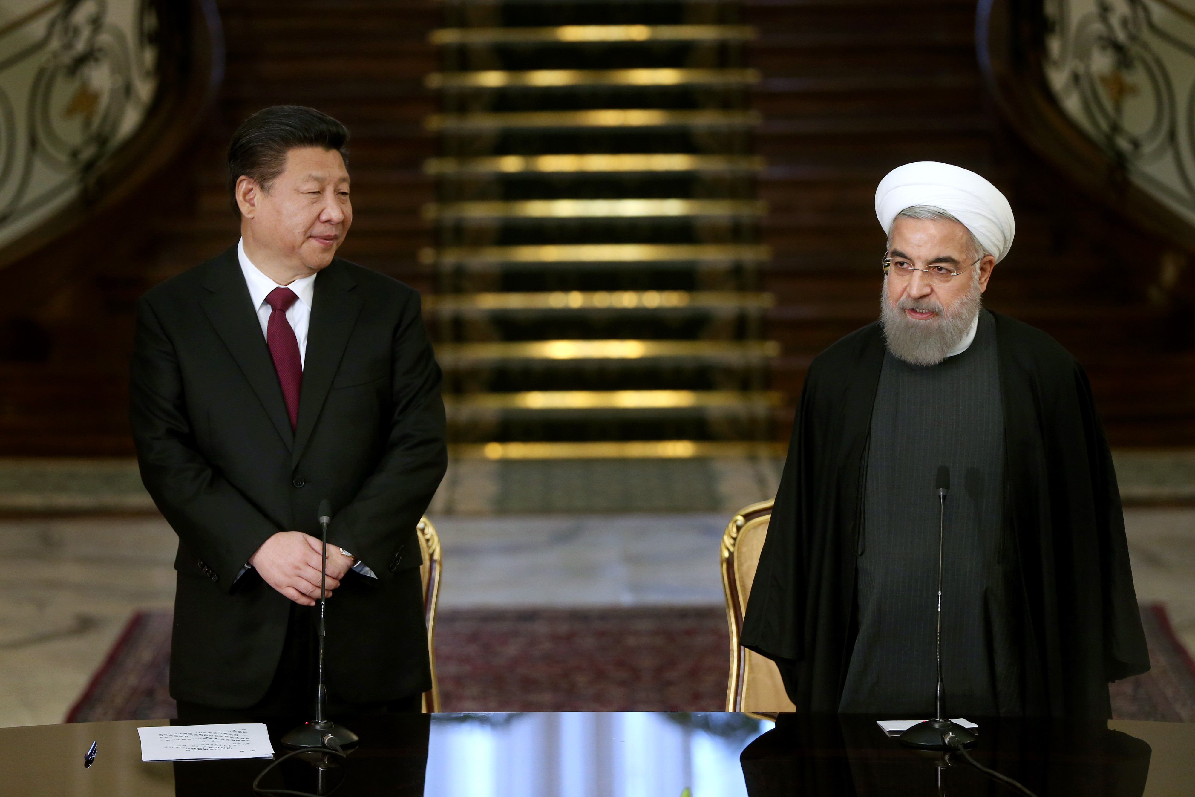 ▲▼ 中國國家主席習近平及伊朗總統魯哈尼（Hassan Rouhani）。（圖／達志影像／美聯社）
