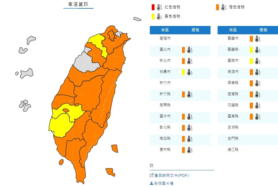 ▲▼極端高溫。（圖／中央氣象局）