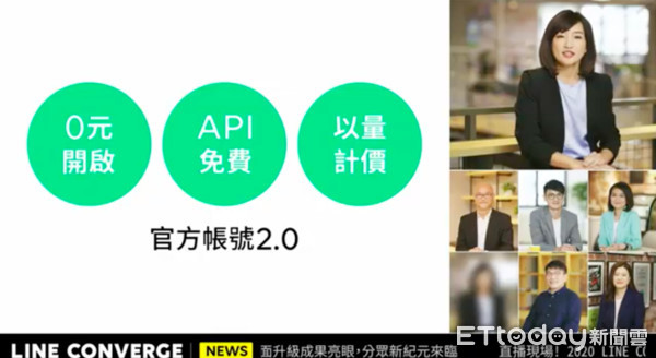 ▲LINE「官方帳號2.0」年成長18%達159萬　預告將推「官方帳號分眾+」、「LINE TAG」。（圖／翻攝LINE CONVERGE 2020）